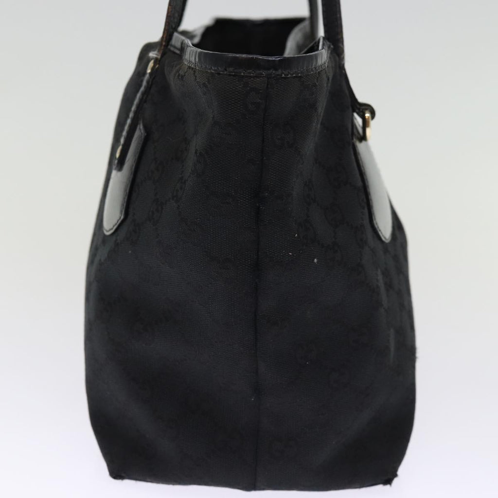 GUCCI GG Canvas Tote Bag Black 211976 74655