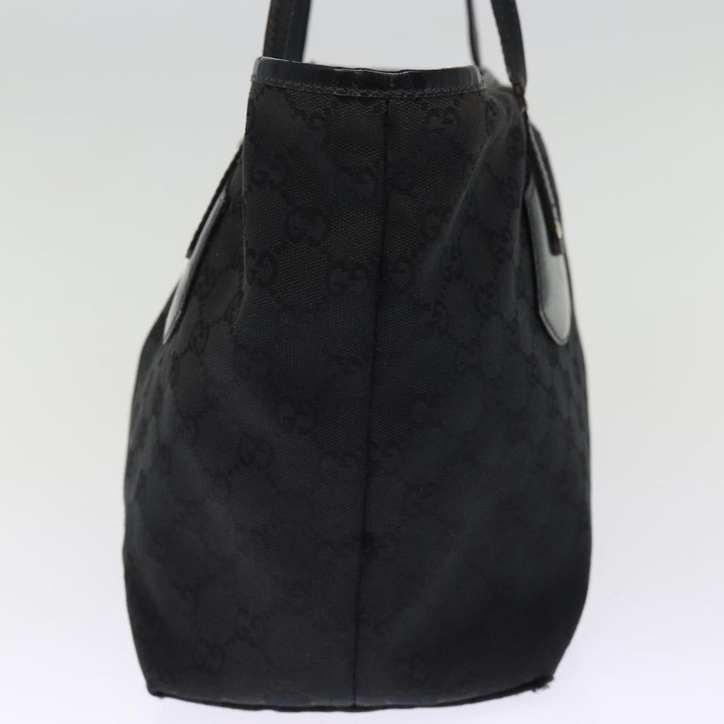 GUCCI GG Canvas Tote Bag Black 211976 74655
