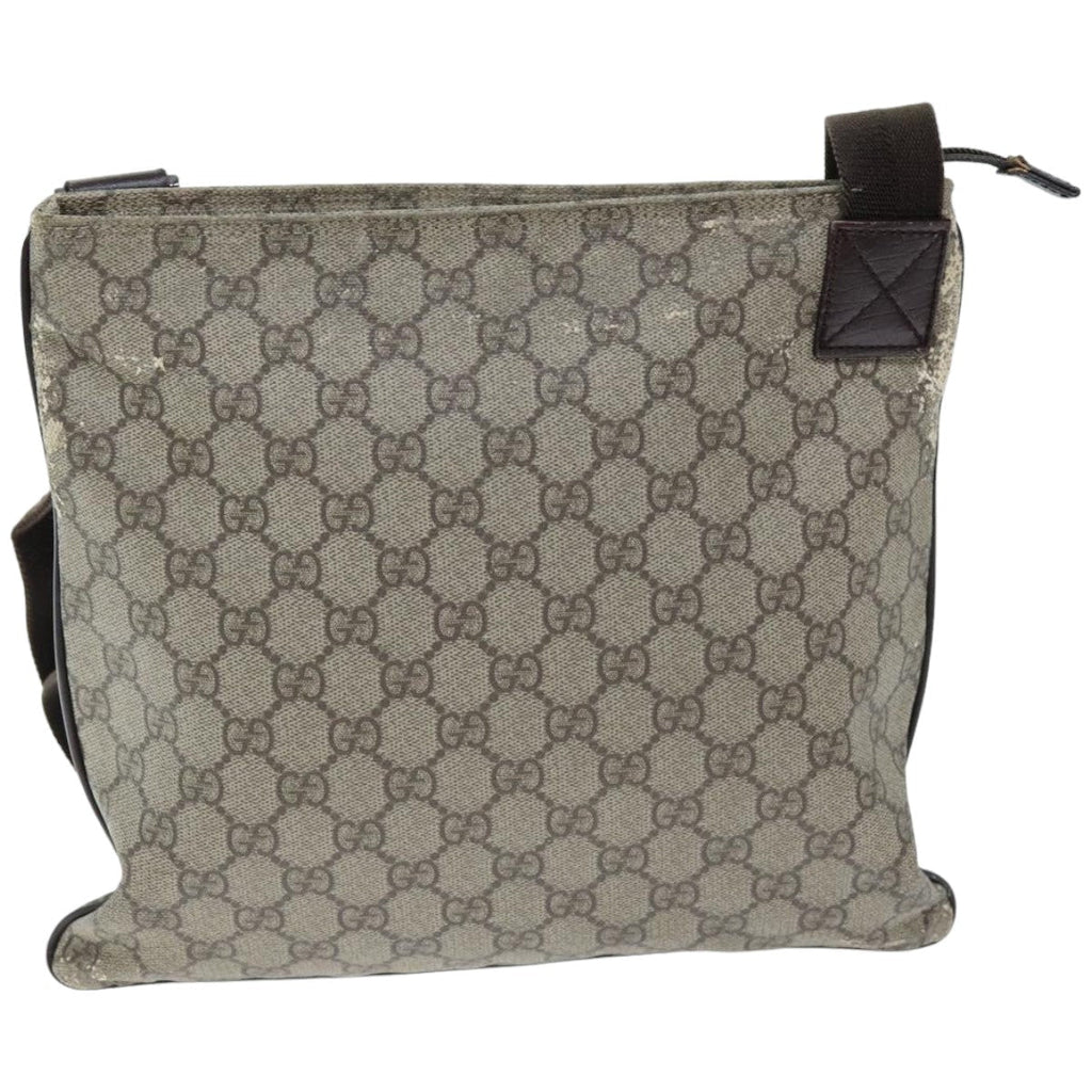 GUCCI GG Supreme Shoulder Bag PVC Leather Red 141626 74656
