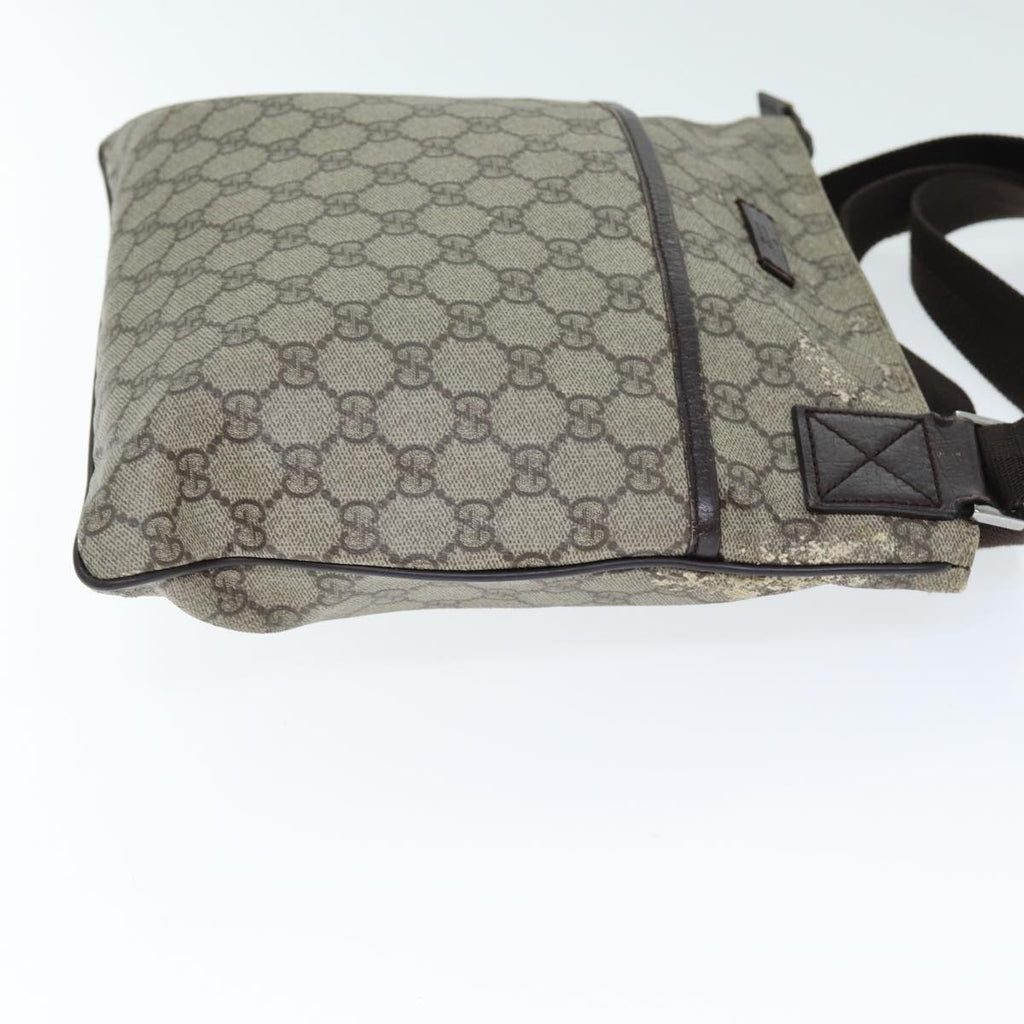 GUCCI GG Supreme Shoulder Bag PVC Leather Red 141626 74656