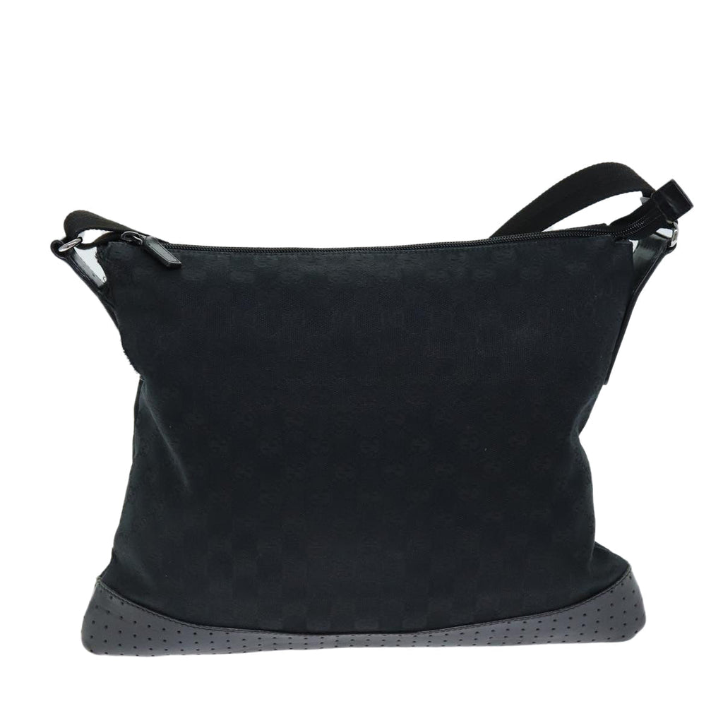 GUCCI GG Canvas Shoulder Bag Black 145856 74657