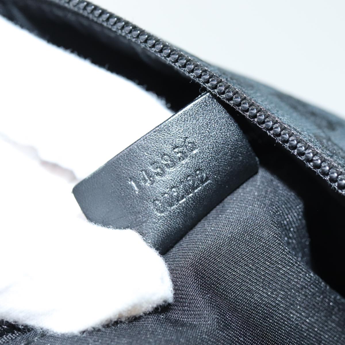 GUCCI GG Canvas Shoulder Bag Black 145856 74657