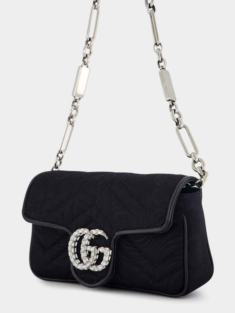 GG Marmont Crystal-Embellished Belt Bag