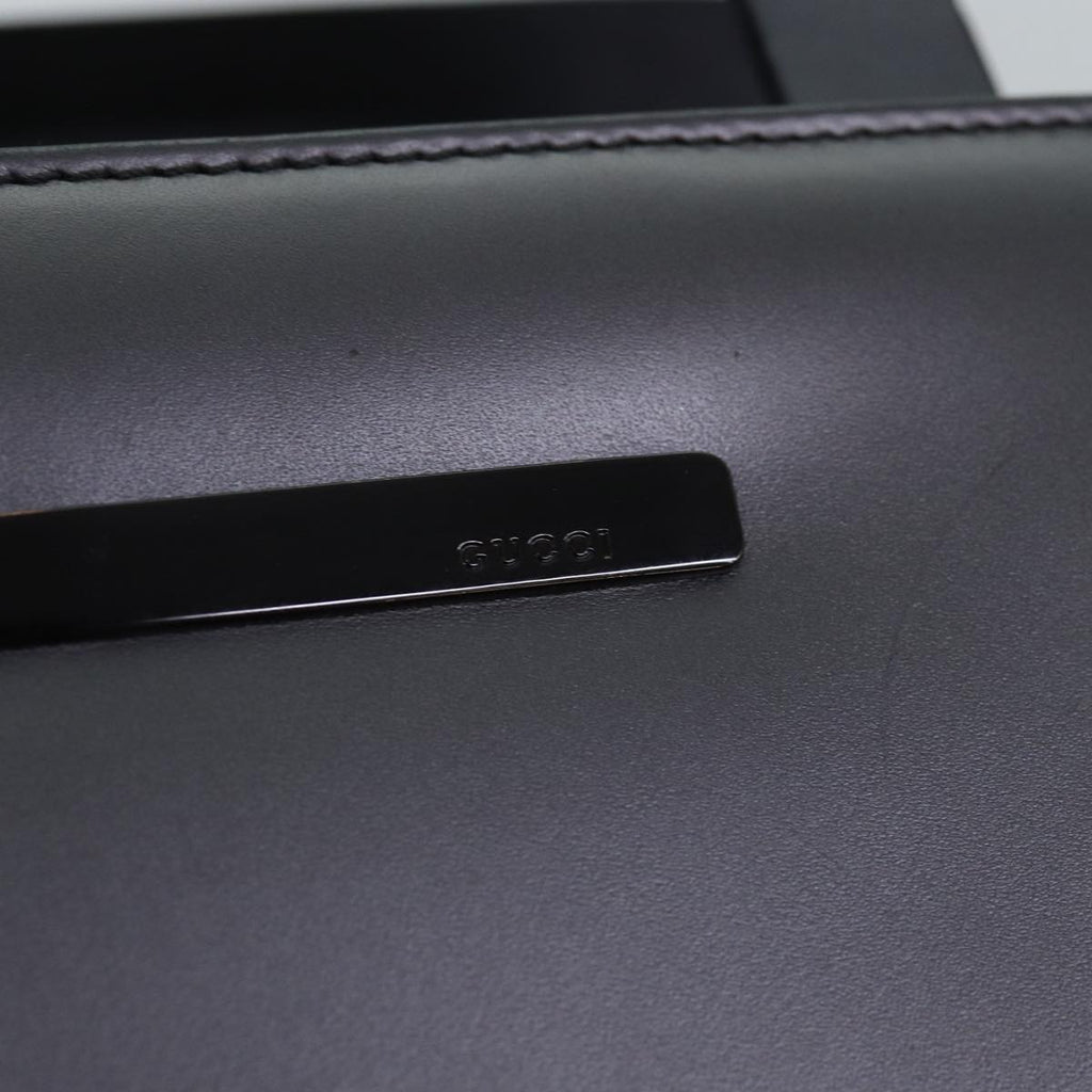GUCCI Hand Bag Leather 2way Silver 001 2058 1853 6 74662