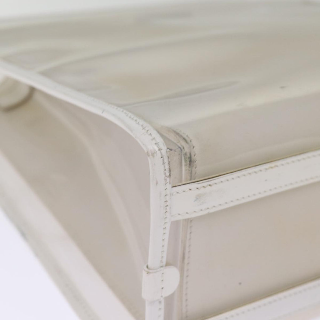 GUCCI Hand Bag Vinyl White 002 2058 0454 5 74663