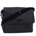 GUCCI GG Supreme Shoulder Bag PVC Leather Black 169935 74711