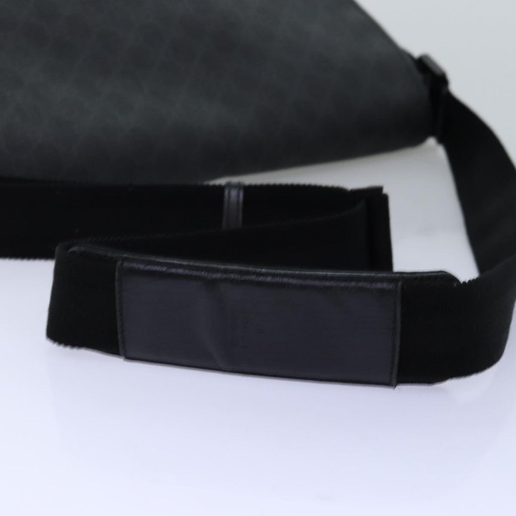 GUCCI GG Supreme Shoulder Bag PVC Leather Black 169935 74711