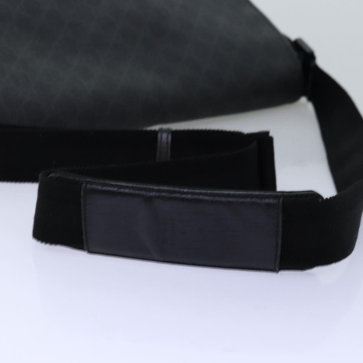 GUCCI GG Supreme Shoulder Bag PVC Leather Black 169935 74711