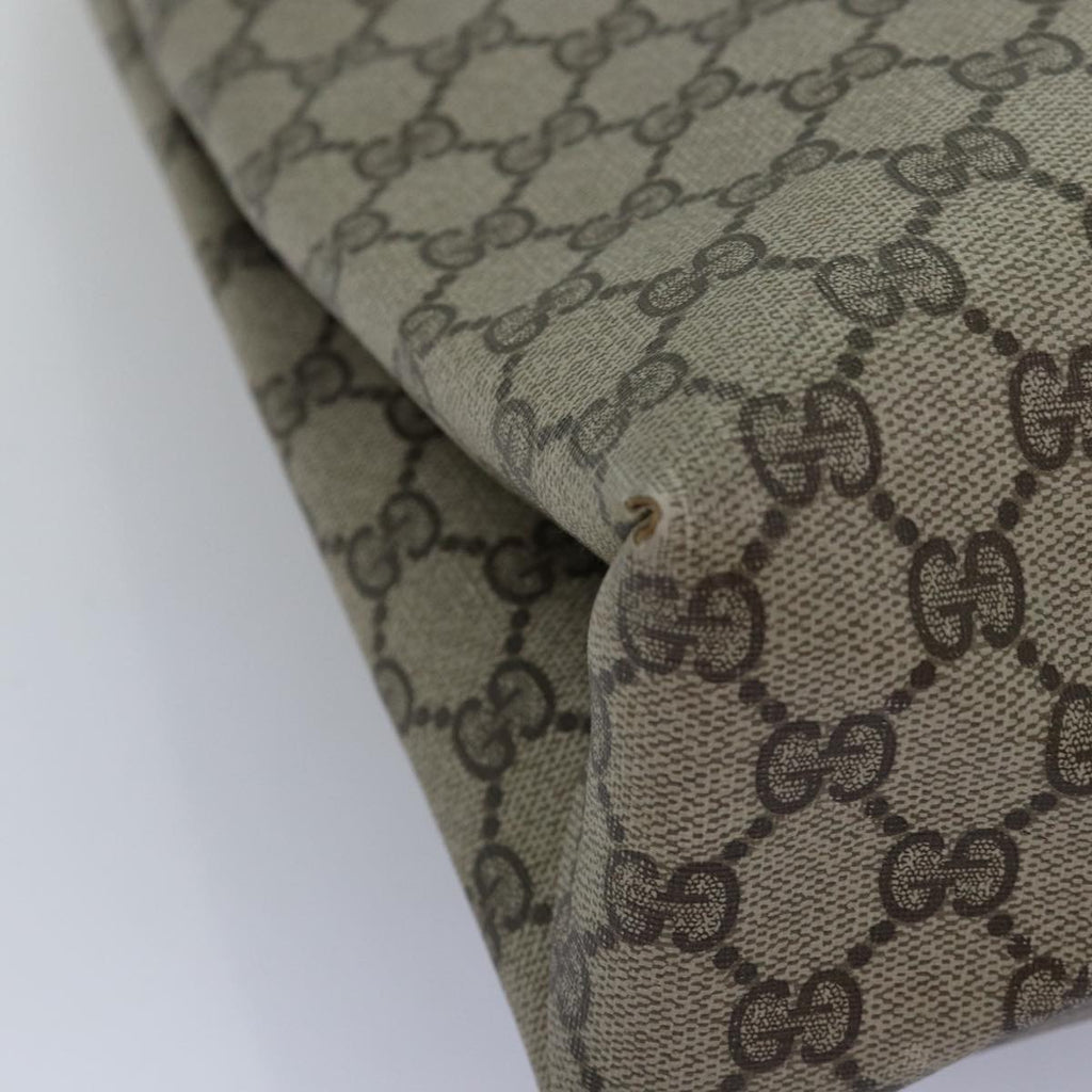 GUCCI GG Supreme Tote Bag PVC Beige 74733