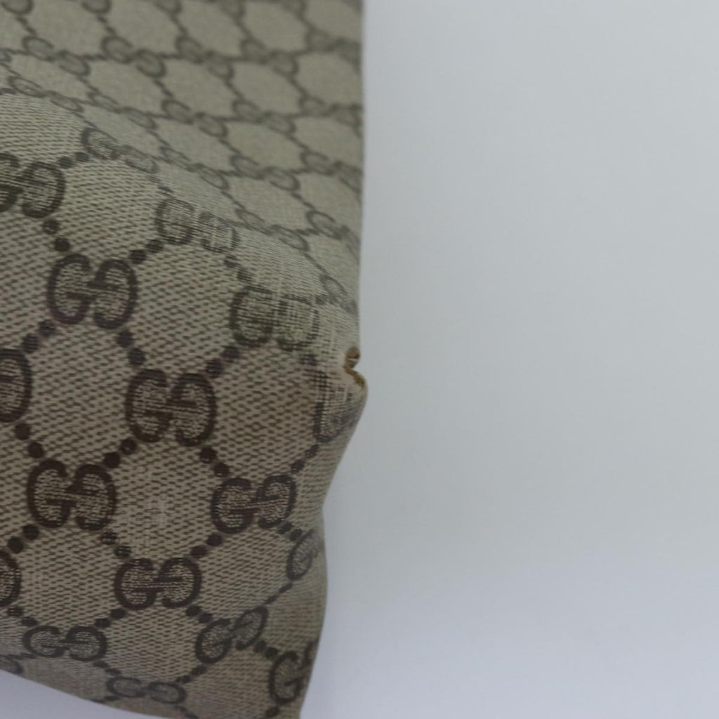 GUCCI GG Supreme Tote Bag PVC Beige 74733