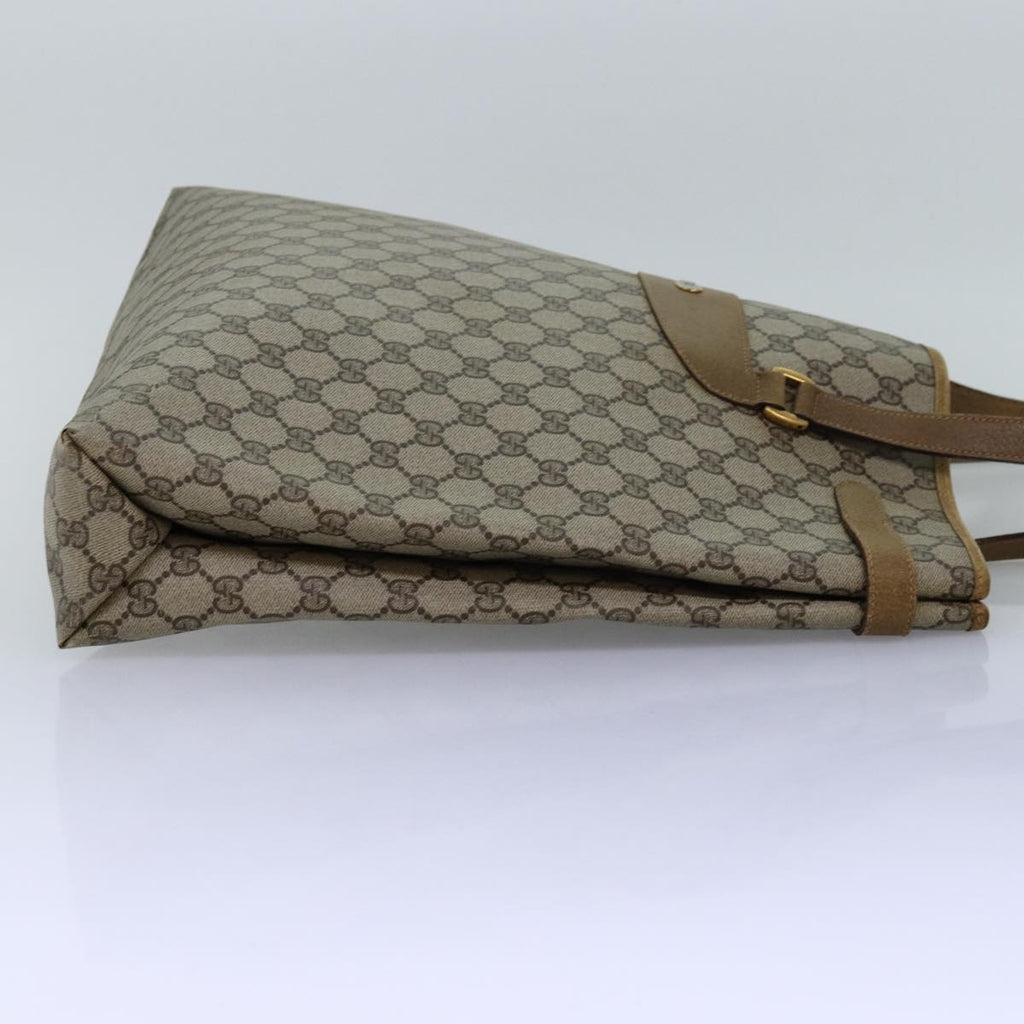 GUCCI GG Supreme Tote Bag PVC Beige 74733