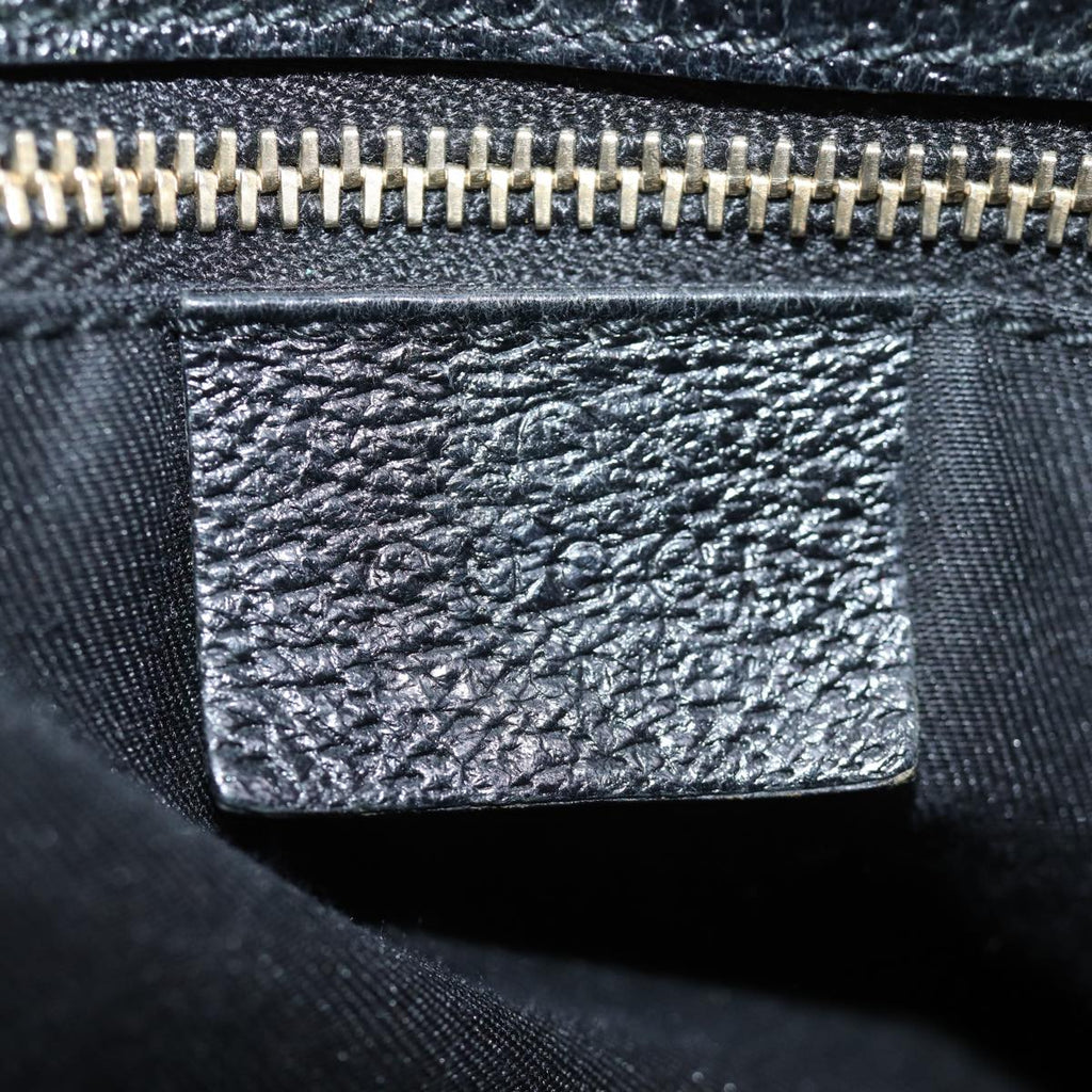 GUCCI Bamboo GG Canvas Hand Bag Black 137395 74745