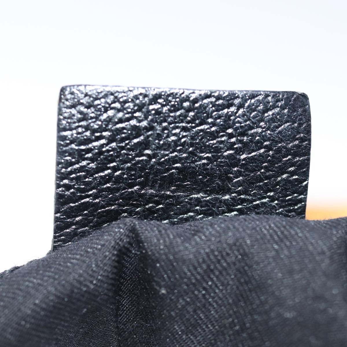 GUCCI Bamboo GG Canvas Hand Bag Black 137395 74745