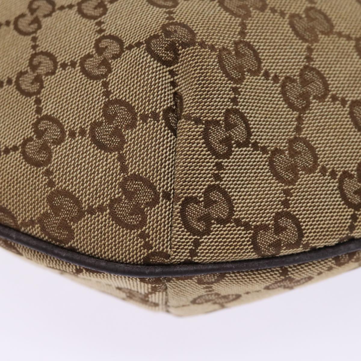 GUCCI GG Canvas Shoulder Bag Beige 181092 74781