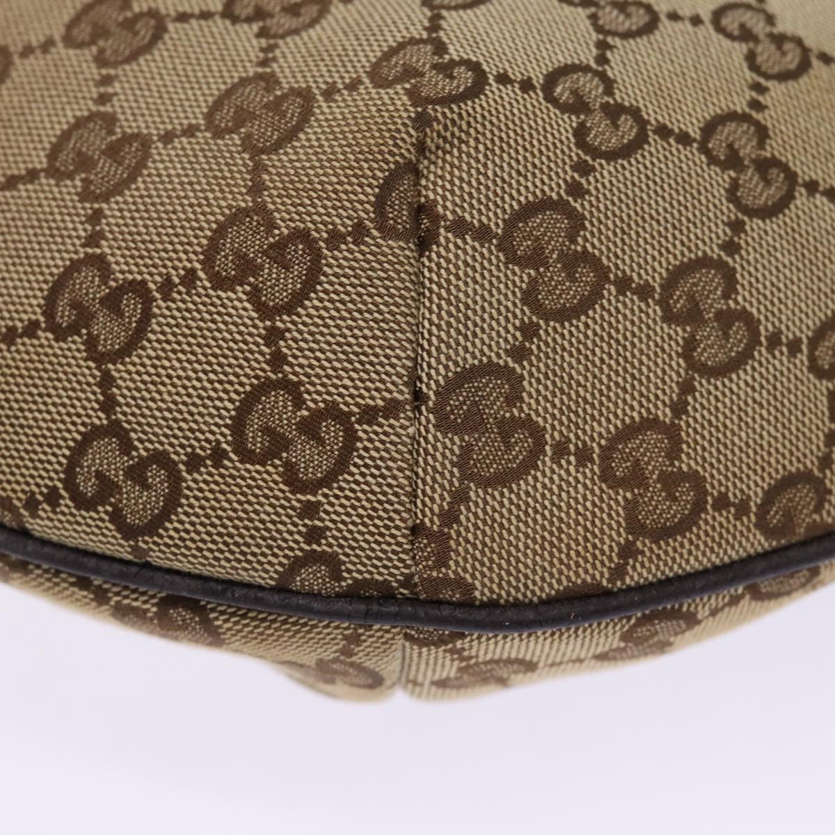 GUCCI GG Canvas Shoulder Bag Beige 181092 74781