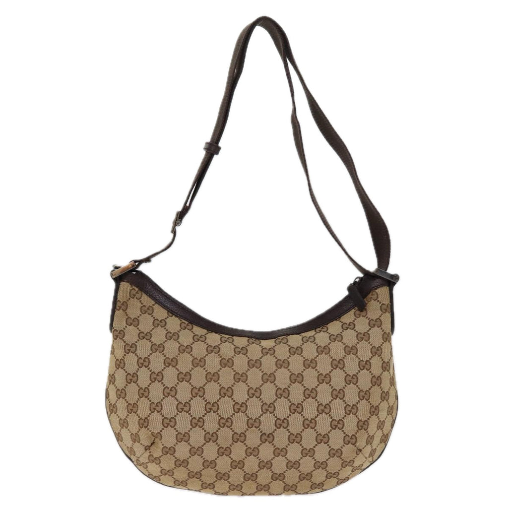 GUCCI GG Canvas Shoulder Bag Beige 181092 74781