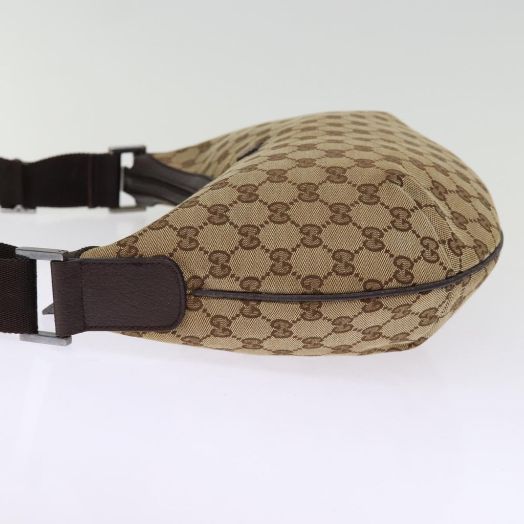 GUCCI GG Canvas Shoulder Bag Beige 181092 74781