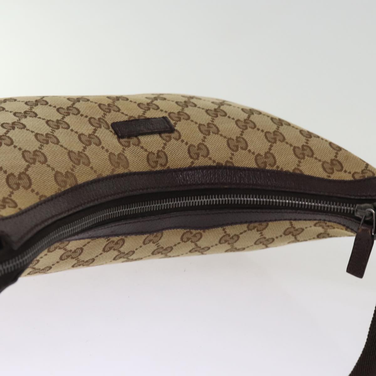 GUCCI GG Canvas Shoulder Bag Beige 181092 74781