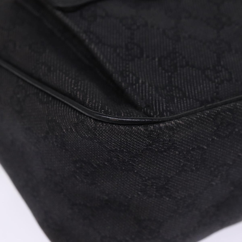 GUCCI GG Canvas Shoulder Bag Outlet Black 293581 74784