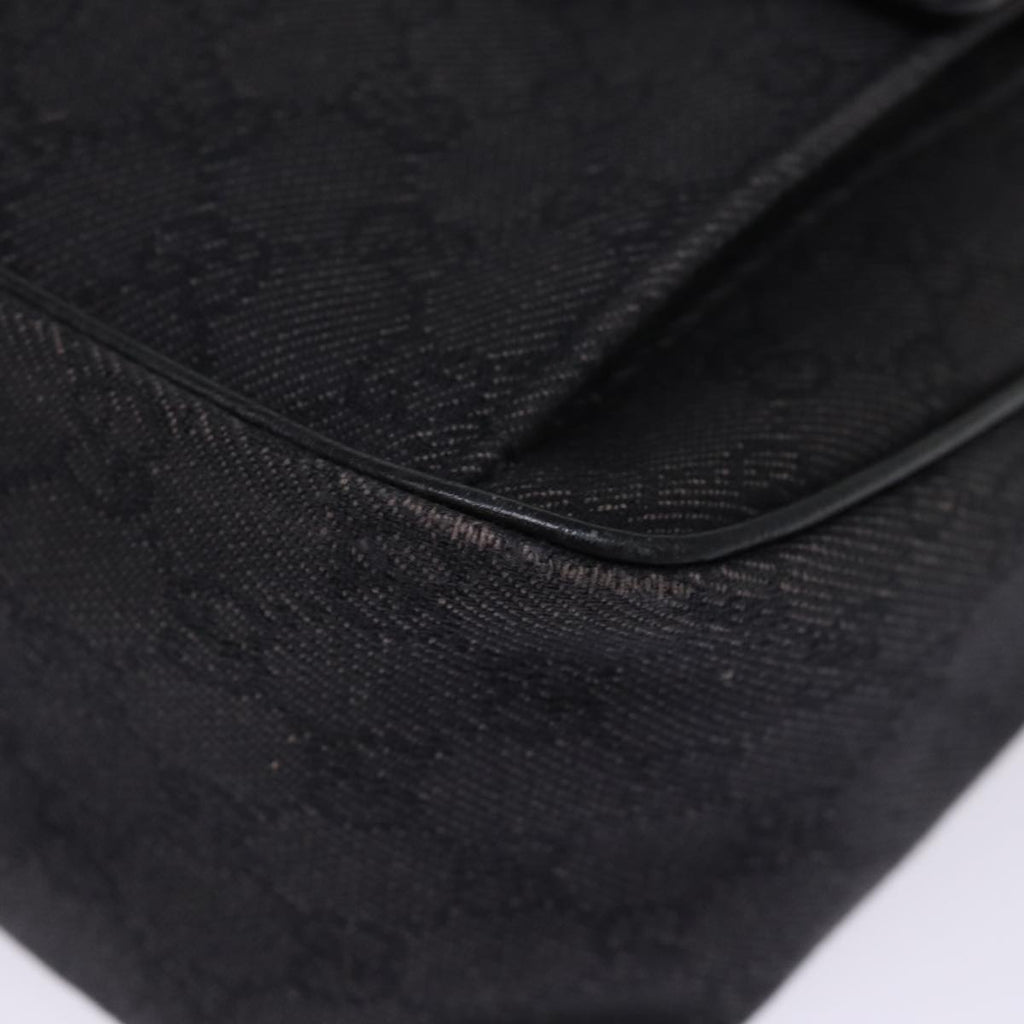 GUCCI GG Canvas Shoulder Bag Outlet Black 293581 74784