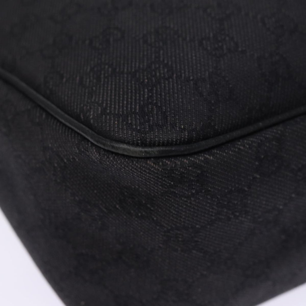 GUCCI GG Canvas Shoulder Bag Outlet Black 293581 74784