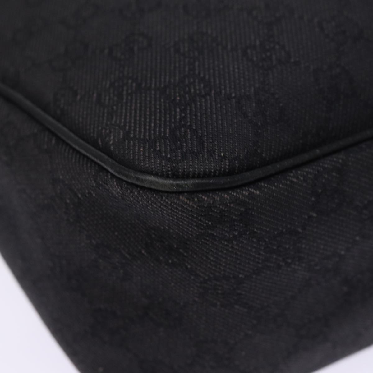 GUCCI GG Canvas Shoulder Bag Outlet Black 293581 74784