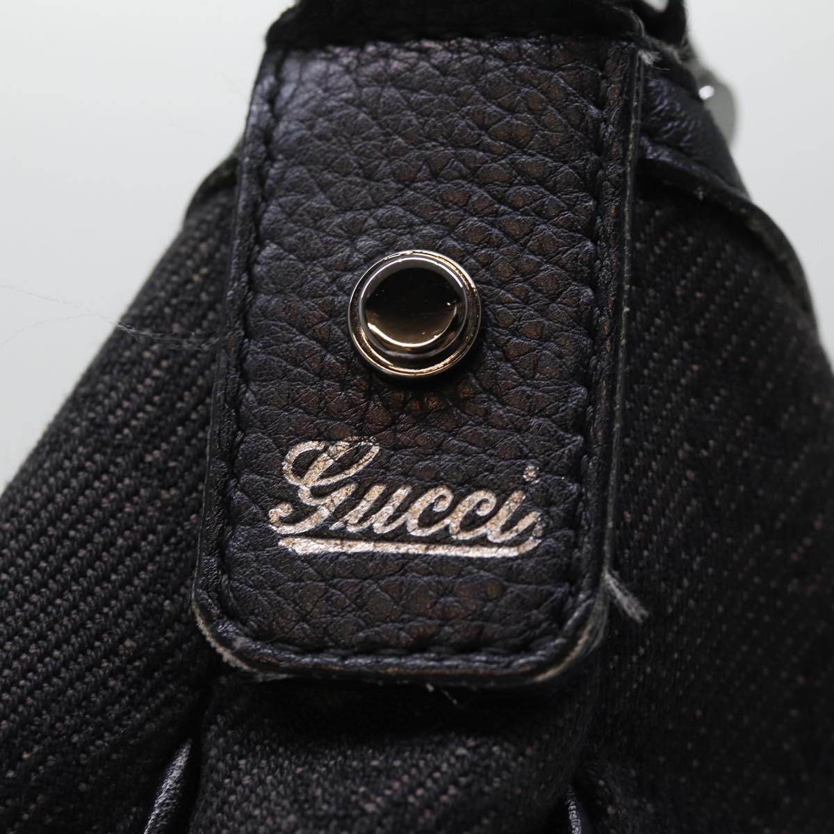 GUCCI GG Canvas Shoulder Bag Outlet Black 293581 74784