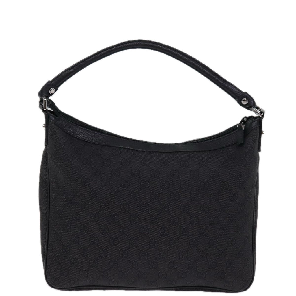 GUCCI GG Canvas Shoulder Bag Outlet Black 293581 74784