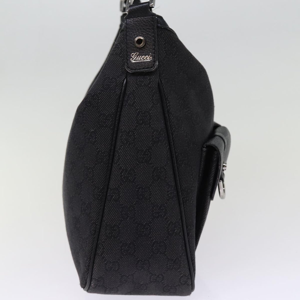 GUCCI GG Canvas Shoulder Bag Outlet Black 293581 74784