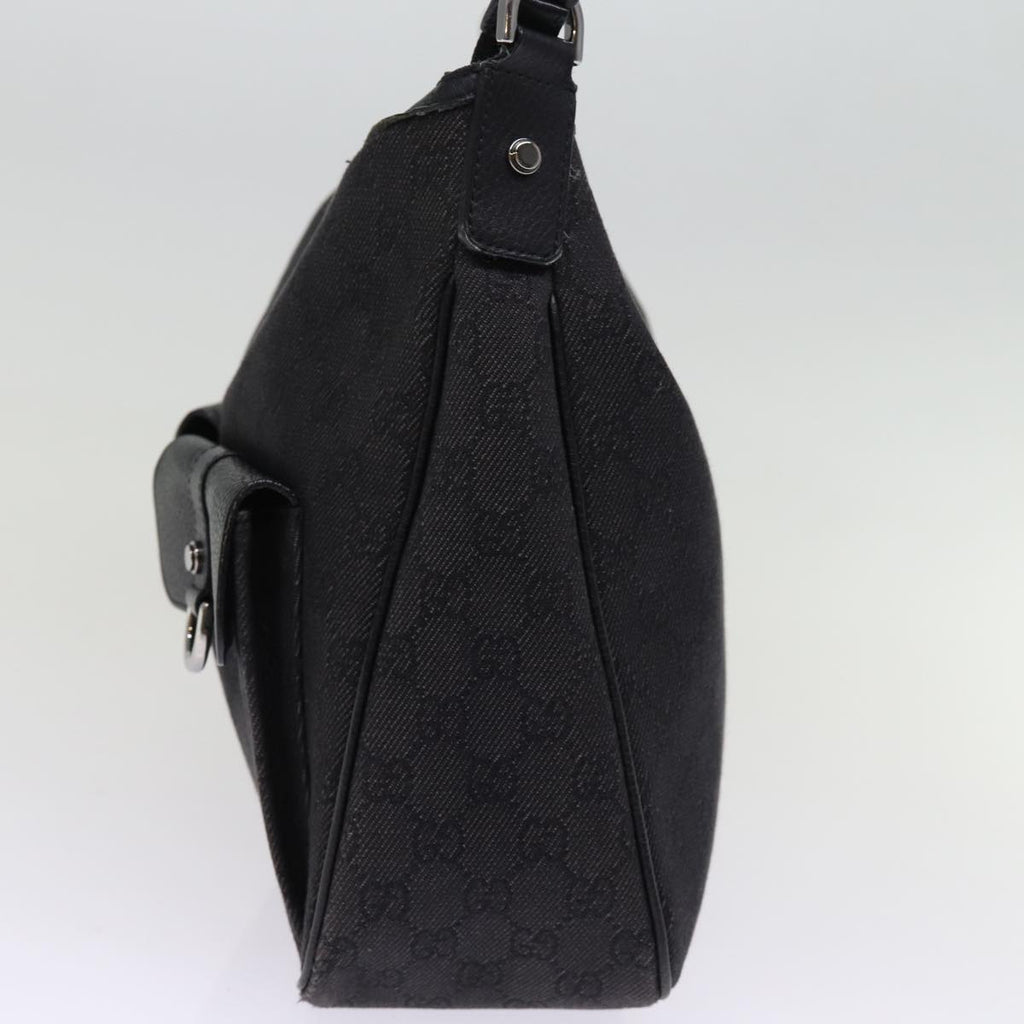 GUCCI GG Canvas Shoulder Bag Outlet Black 293581 74784