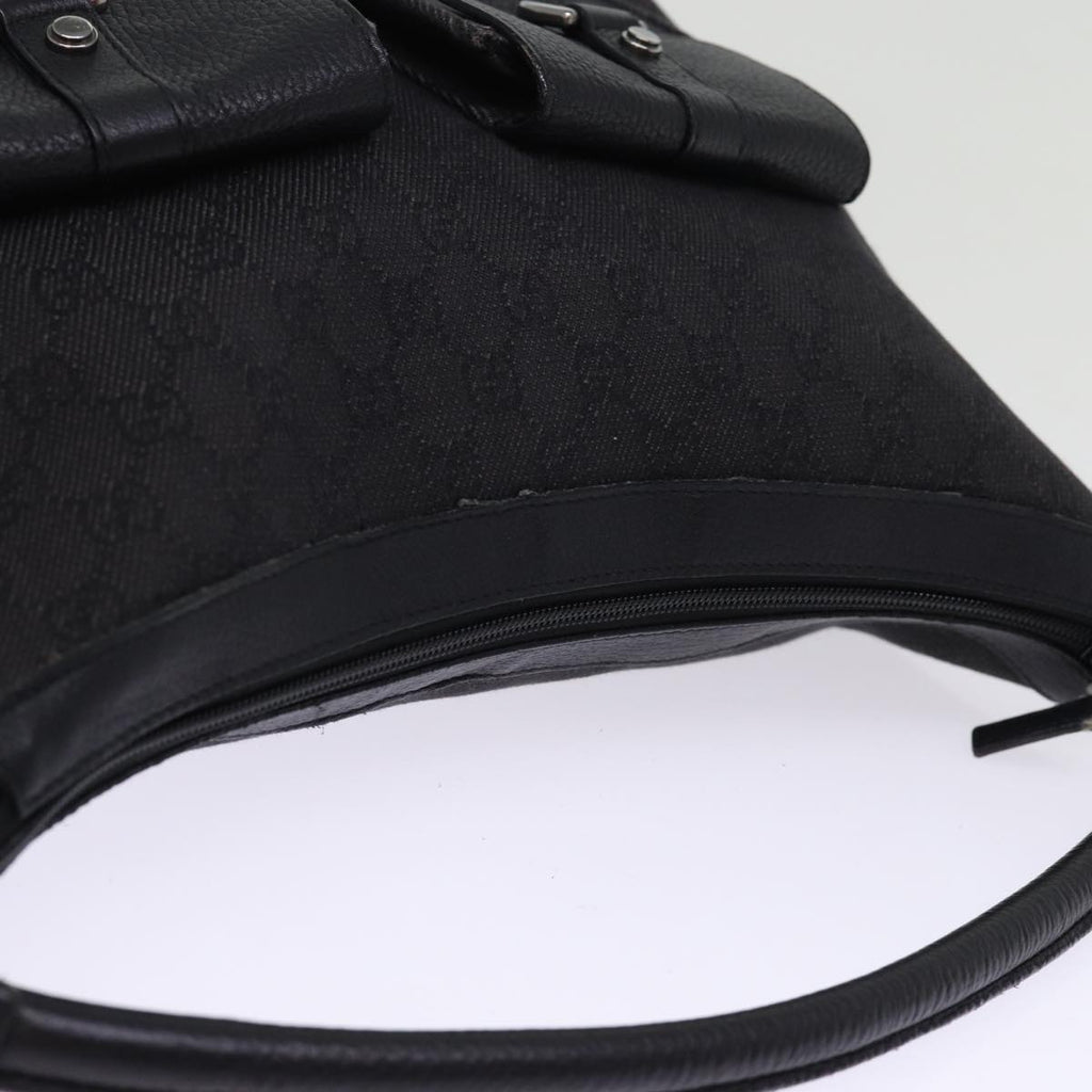GUCCI GG Canvas Shoulder Bag Outlet Black 293581 74784