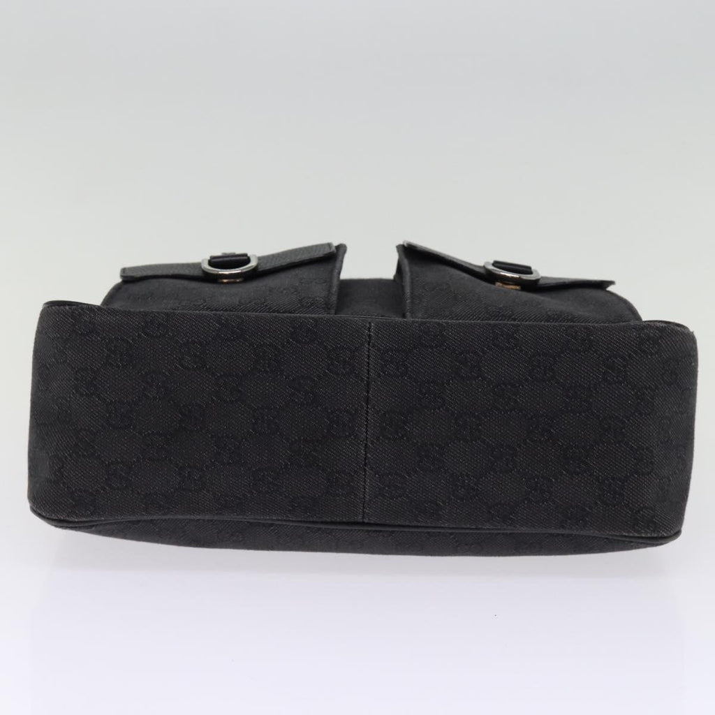 GUCCI GG Canvas Shoulder Bag Outlet Black 293581 74784