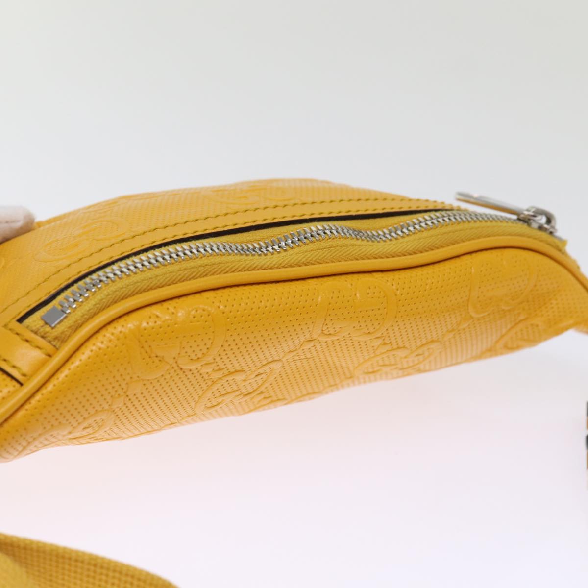 GUCCI GG Emboss Body Bag Yellow 658582 74794