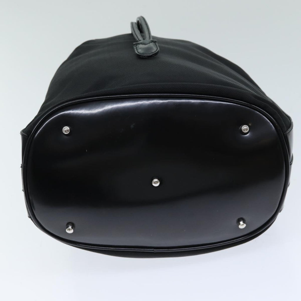 GUCCI Bamboo Hand Bag Nylon 2way Black 001 2684 1657 74809