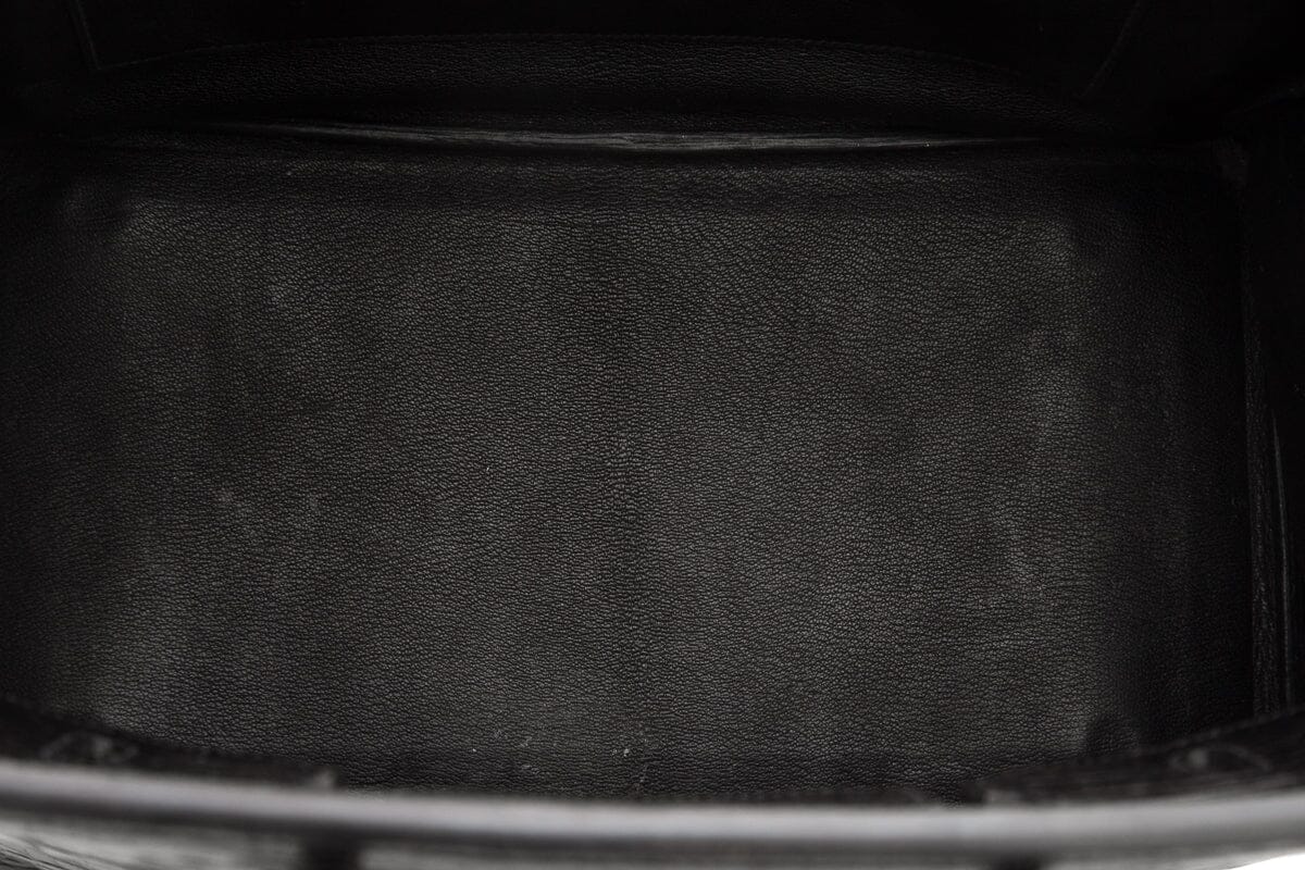 HermÃƒÆ’Ã‚Â¨s Black 35cm Crocodile Birkin W/ Palladium HW