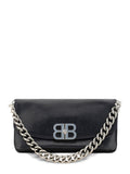 CALF LEATHER SMOOTH GRAIN ACCORDION DESIGN HANDBAG