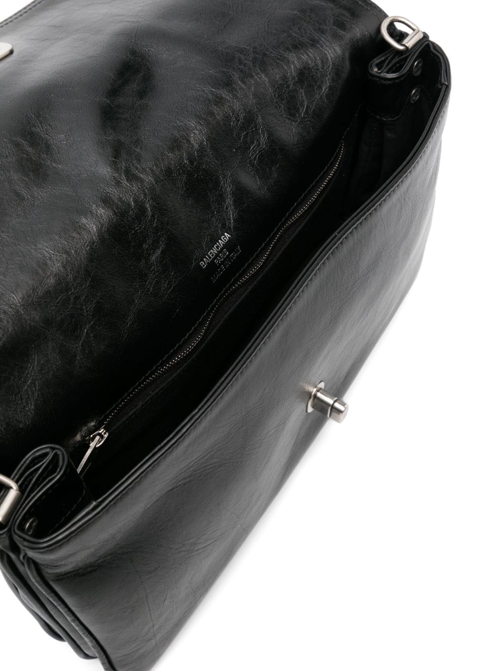 CALF LEATHER SMOOTH GRAIN ACCORDION DESIGN HANDBAG
