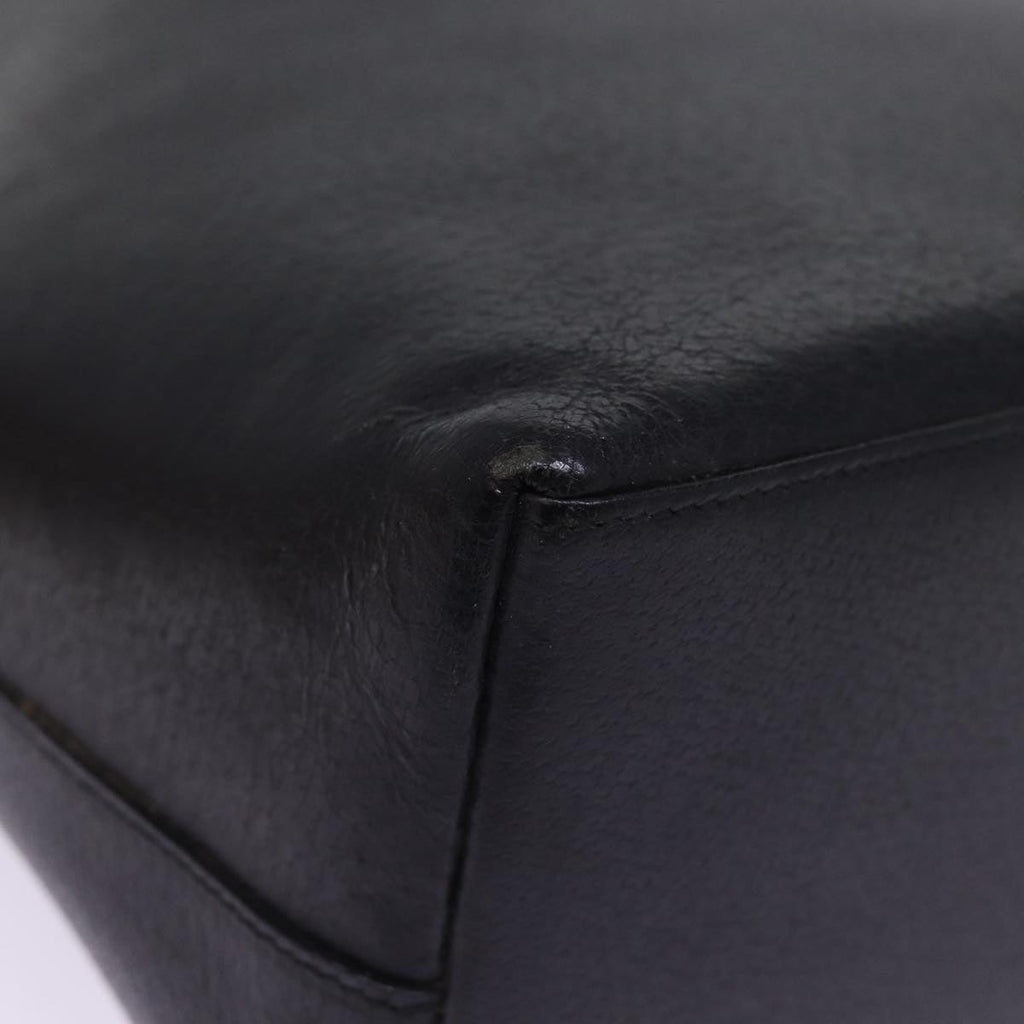 GUCCI Bamboo Hand Bag Leather Black 001 1013 1881 74861