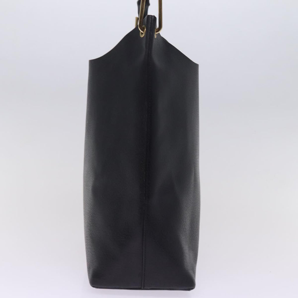 GUCCI Bamboo Hand Bag Leather Black 001 1013 1881 74861