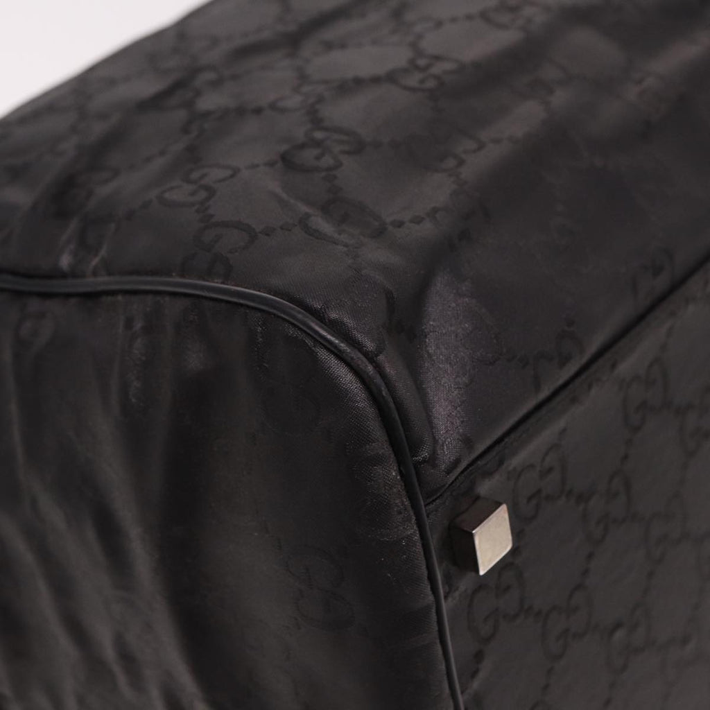 GUCCI GG Canvas Boston Bag Nylon Black 012 0383 74865