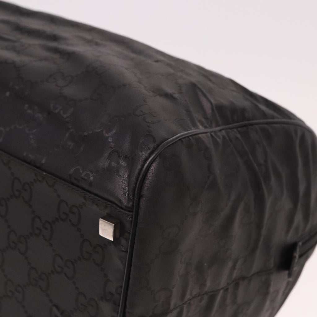 GUCCI GG Canvas Boston Bag Nylon Black 012 0383 74865