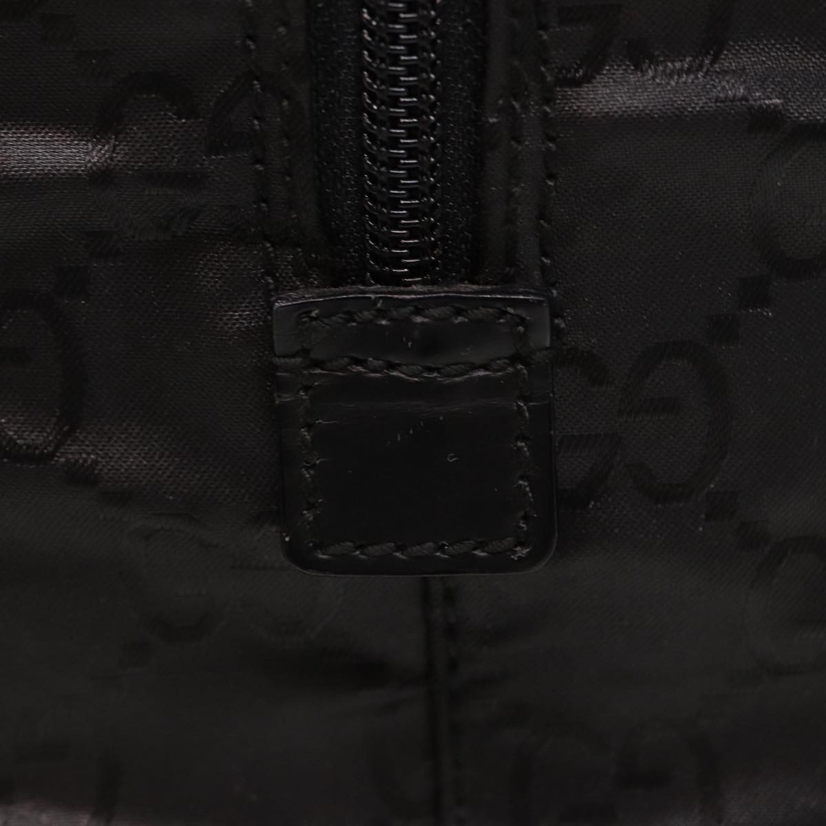 GUCCI GG Canvas Boston Bag Nylon Black 012 0383 74865