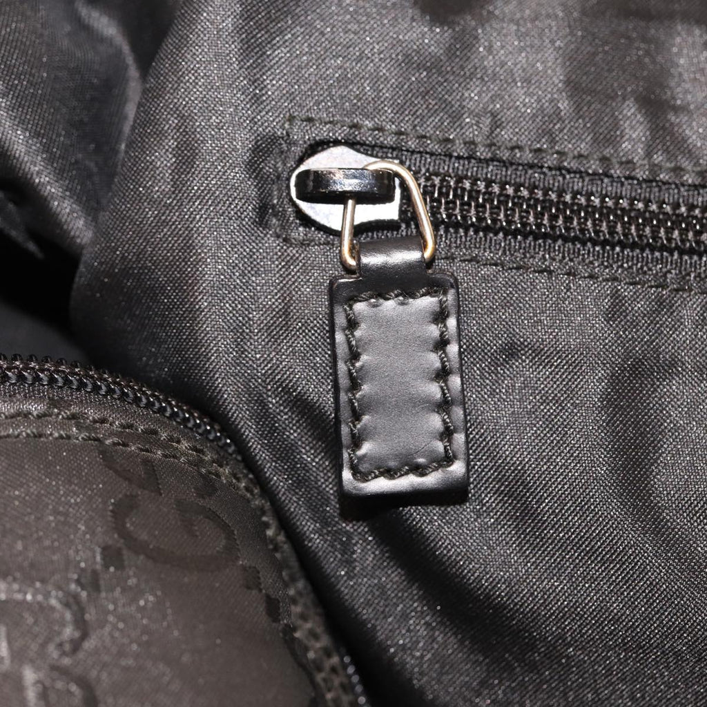 GUCCI GG Canvas Boston Bag Nylon Black 012 0383 74865