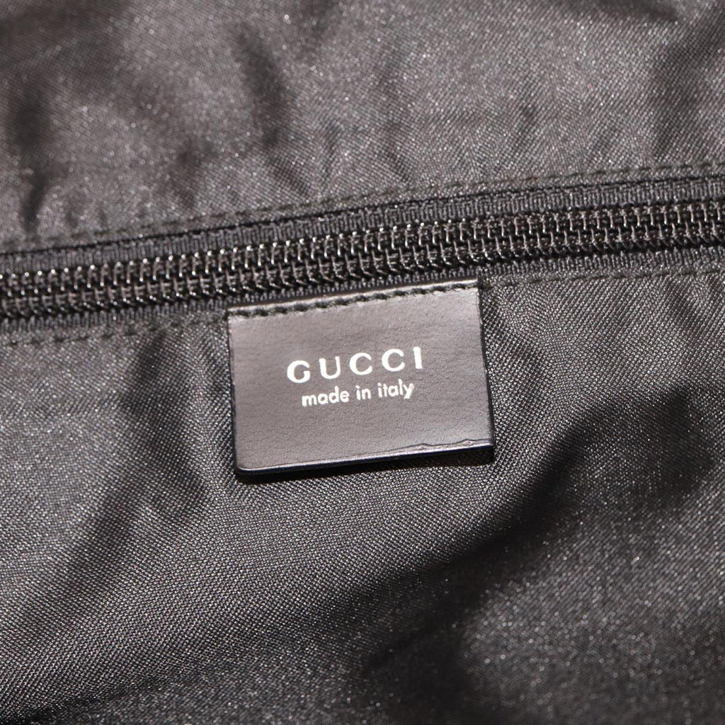 GUCCI GG Canvas Boston Bag Nylon Black 012 0383 74865