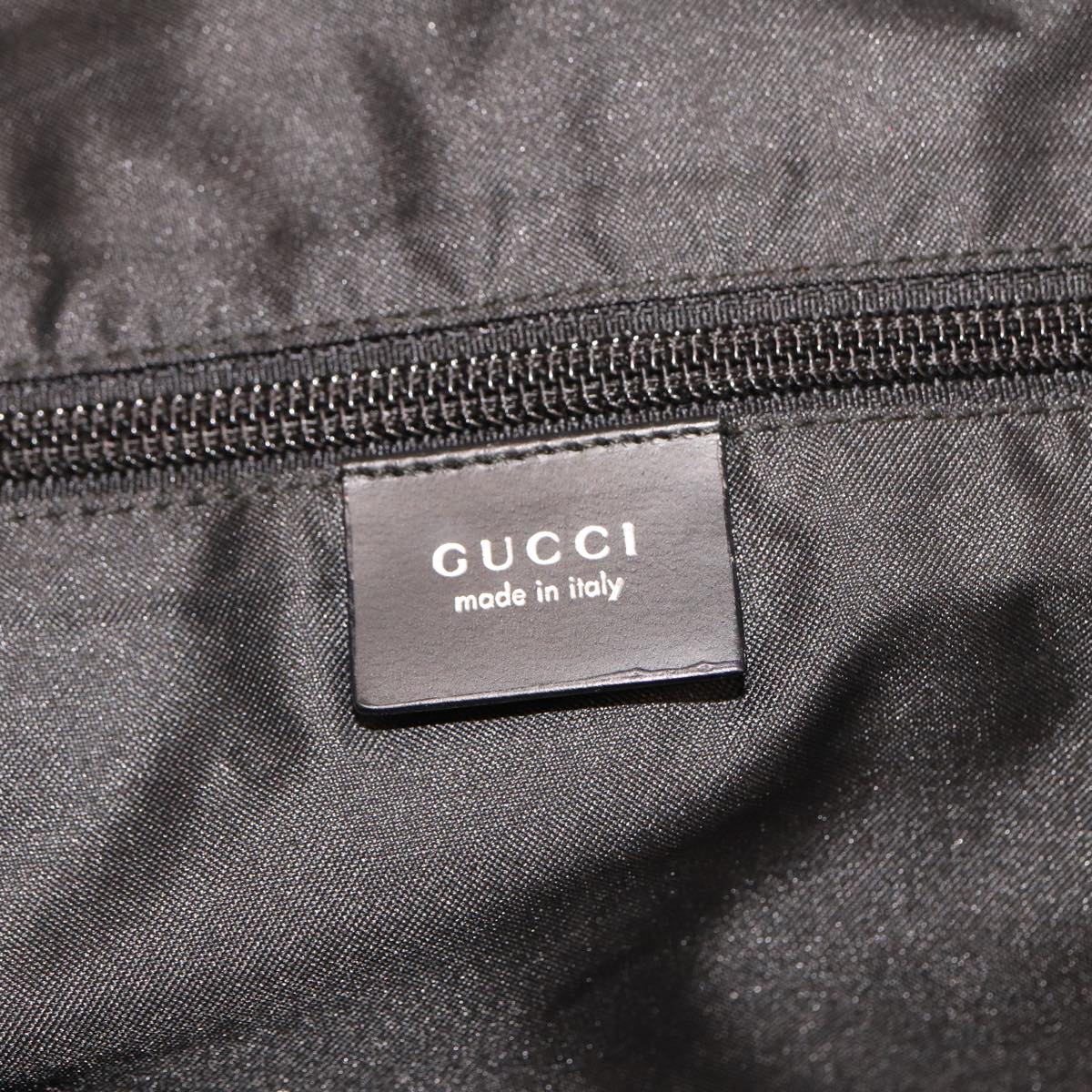 GUCCI GG Canvas Boston Bag Nylon Black 012 0383 74865