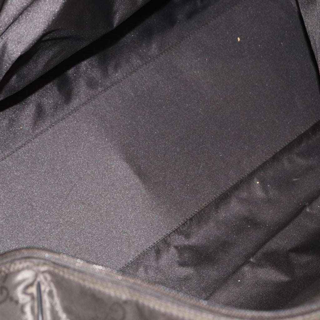 GUCCI GG Canvas Boston Bag Nylon Black 012 0383 74865