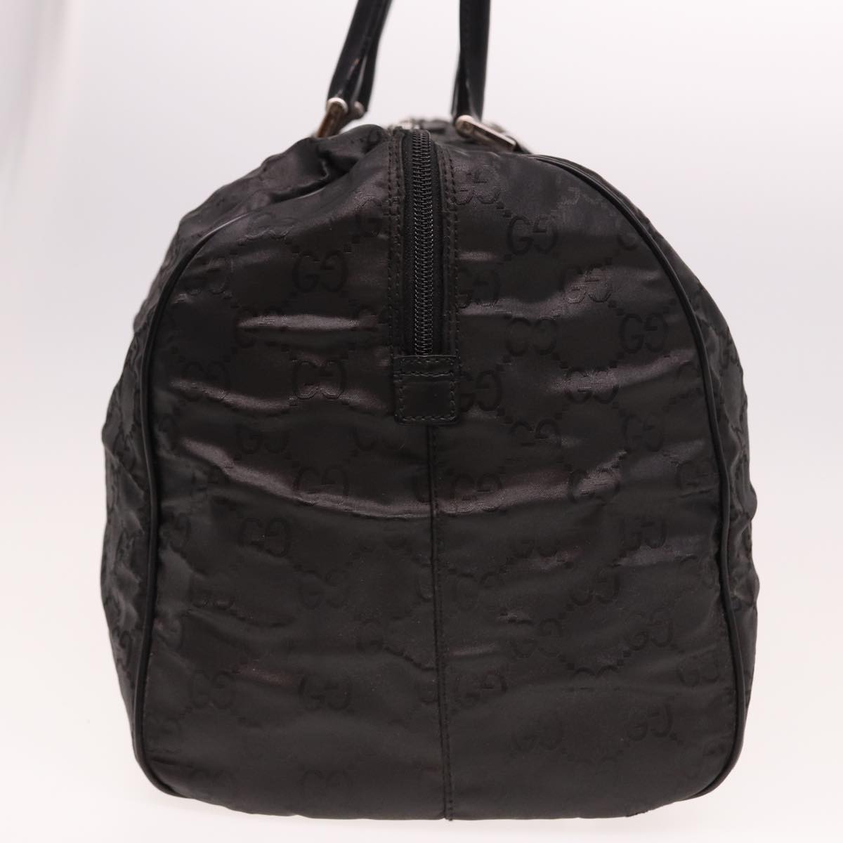 GUCCI GG Canvas Boston Bag Nylon Black 012 0383 74865