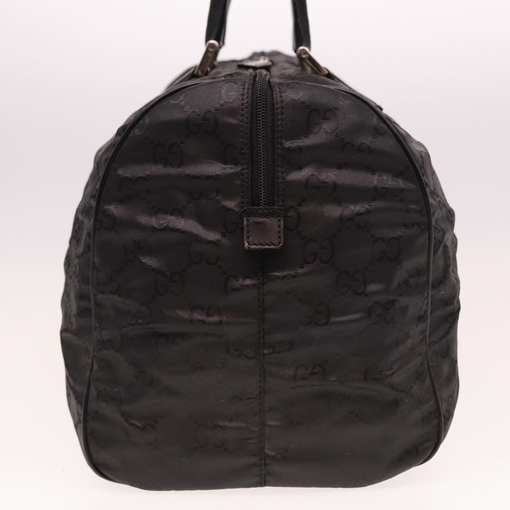 GUCCI GG Canvas Boston Bag Nylon Black 012 0383 74865
