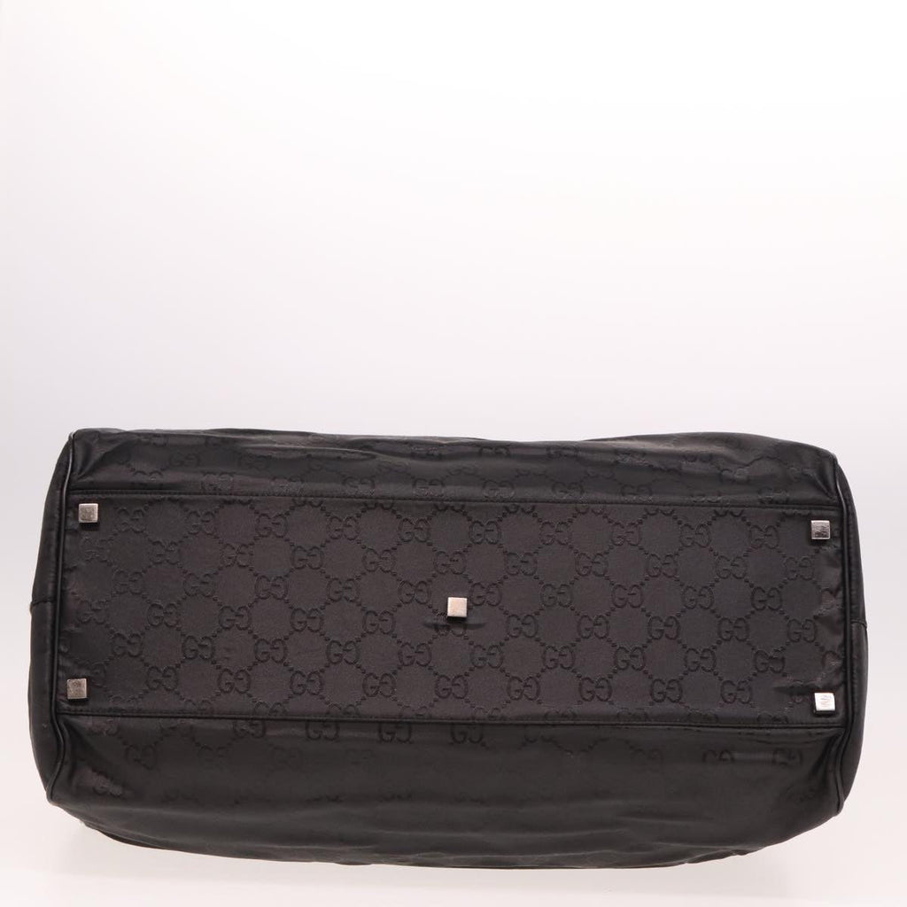 GUCCI GG Canvas Boston Bag Nylon Black 012 0383 74865