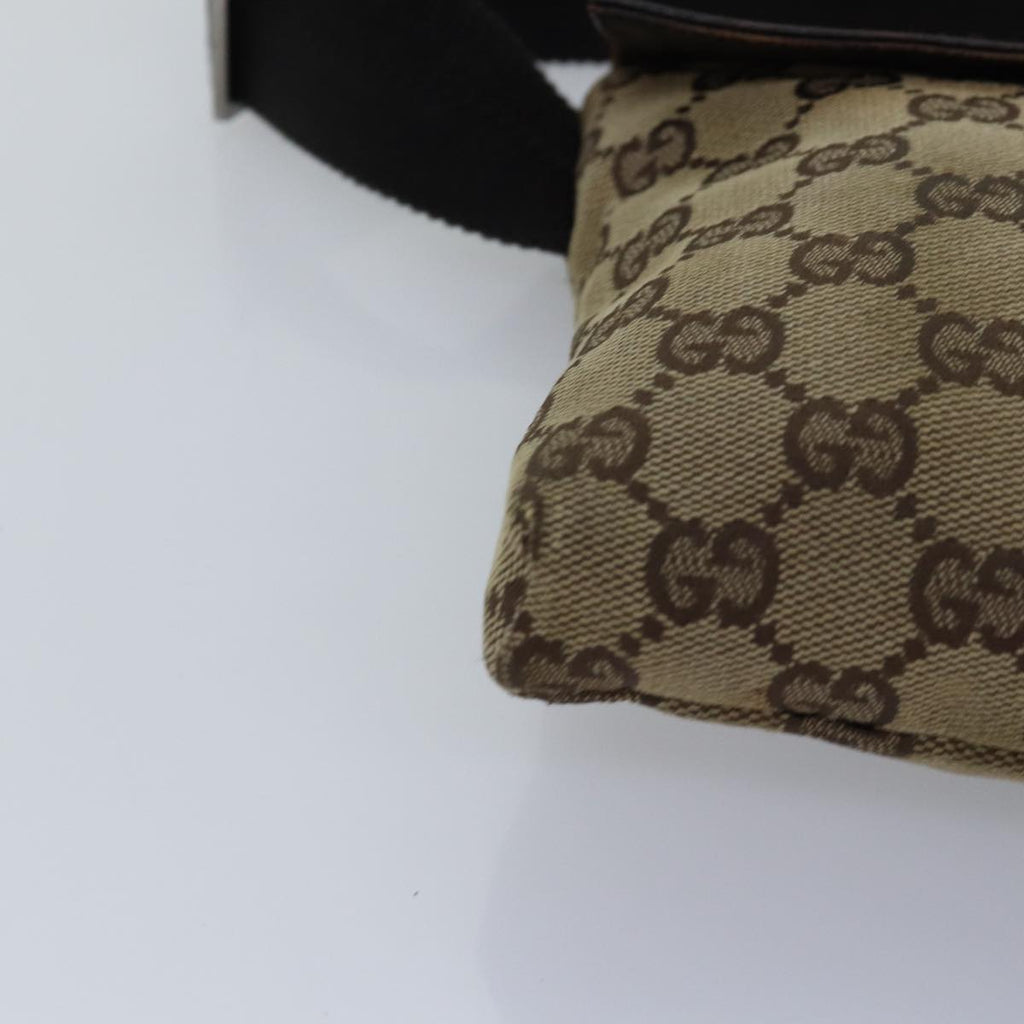 GUCCI GG Canvas Body Bag Beige 28566 74874
